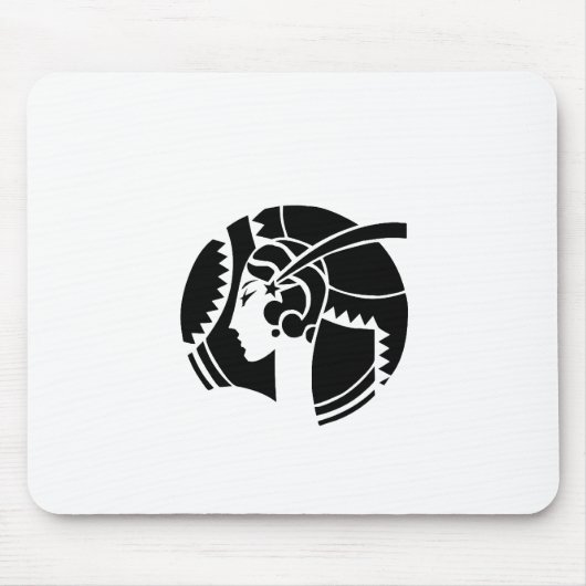 Art Deco Lady Mousepad (Vorne)