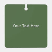 Art Deco Lady Personalisierter Weihnachtsbaum Ornament Aus Metall (Rückseite)