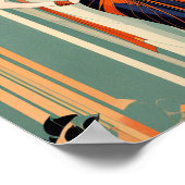 Art Deco Lady Poster (Ecke)