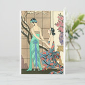 Art Deco Ladys by the Window Einladungen (Stehend Vorderseite)