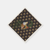 Art Deco Ladys Cocktail Papier Napkins Serviette (Ecke)