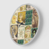 Art Deco Ladys Große Wanduhr (Winkel)