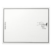 Art Deco Lady's Hand Holding Champagne Glass Notizblock (Vorderseite)