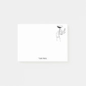Art Deco Lady's Hand Holding Champagne Glass Post-it Klebezettel (Vorderseite)