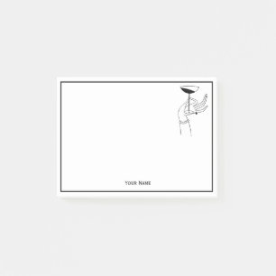 Art Deco Lady's Hand Holding Champagne Glass Post-it Klebezettel