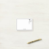 Art Deco Lady's Hand Holding Champagne Glass Post-it Klebezettel (Auf Schreibtisch)