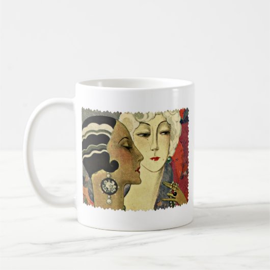 Art Deco Ladys Kaffeetasse (Links)