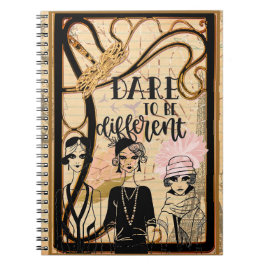 Art Deco Ladys Notizblock