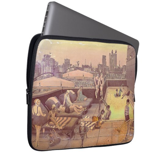 Art Déco Laptopschutzhülle (Vorne Rechts)