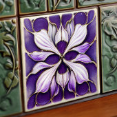 Art Deco Lavendel Maler Art Nouveau Fliese