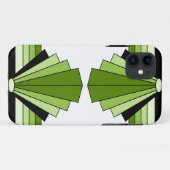 Art Deco Layers in Limes Case-Mate iPhone Hülle (Rückseite (Horizontal))