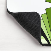 Art Deco Layers in Limes Mousepad (Ecke)