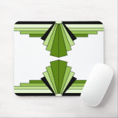 Art Deco Layers in Limes Mousepad (Mit Mouse)