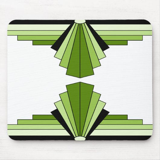 Art Deco Layers in Limes Mousepad (Vorne)