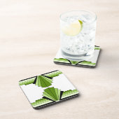 Art Deco Layers in Limes Untersetzer (Rechte Seite)