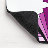 Art Deco Layers in Pinks Mousepad (Ecke)