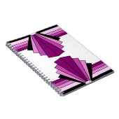 Art Deco Layers in Pinks Notizblock (Rechte Seite)