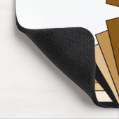 Art Deco Layers in Tan Mousepad (Ecke)
