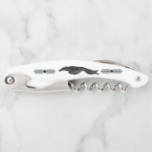 Art Deco Leaping Borzoi Corkschraube Kellnermesser (Vorderseite)