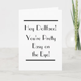 Art Deco Leicht auf der Eye Female Card Karte