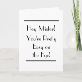 Art Deco Leicht auf der Männerkarte Karte