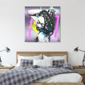 Art Deco Leinwanddruck (Insitu (Schlafzimmer))