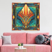 Art Deco-Leinwandkunst Leinwanddruck (Insitu (Wohnzimmer))