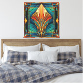 Art Deco-Leinwandkunst Leinwanddruck (Insitu (Schlafzimmer))