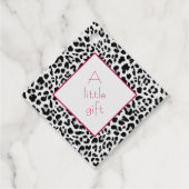 Art Deco Leopard Print Geschenkanhänger (Vorderseite)