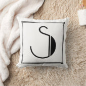 Art Deco Letter S Mit Monogramm Kissen (Decke)