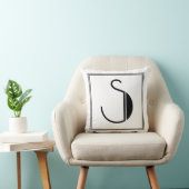 Art Deco Letter S Mit Monogramm Kissen (Stuhl )