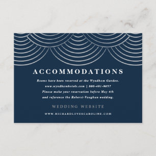 Art Deco Lichterkette Hüllen Karten Marineblau