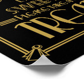 Art Deco Liebe ist süß Print Roaring 20 Poster (Ecke)