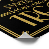 Art-Deco-Liebe Poster (Ecke)