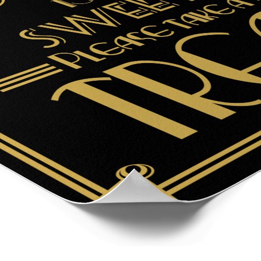 Art-Deco-Liebe Poster (Ecke)