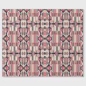 Art Deco Liebe Wrapping Paper Geschenkpapier (Flach)