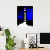 Art Deco Lighthouse Poster (Heimbüro)