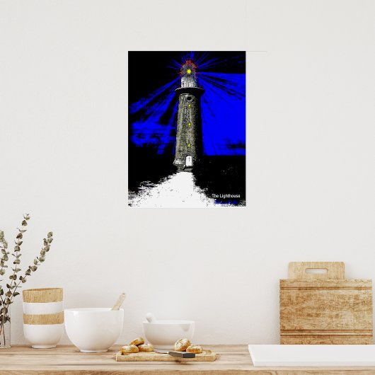 Art Deco Lighthouse Poster (Küche)
