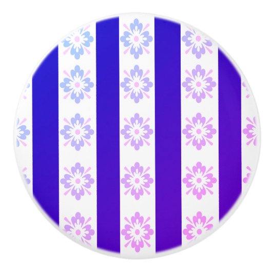 Art Deco Lila Keramik Pull Keramikknauf (Vorderseite)