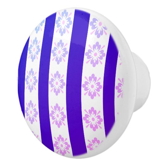 Art Deco Lila Keramik Pull Keramikknauf (Rechts)