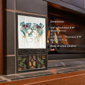 Art Deco Lila Lilies Wine tasting in der Fattoria Fliese