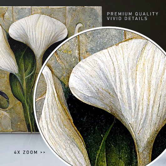 Art Deco Lilly Wall Deco Art Nouveau Keramik Tile Fliese