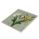 Art Deco Lilly Wall Deco Art Nouveau Keramik Tile Fliese (Seite)