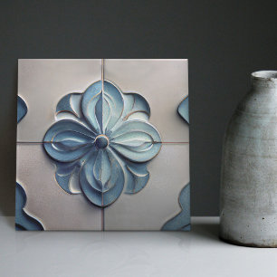Art Deco Lilly Wanddekoration Art Nouveau Keramikf Fliese