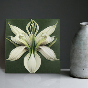 Art Deco Lilly Wine Deco Kunst, Dichtung und Keram Fliese
