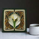 Art Deco Lilly Wine Deco Kunst, Dichtung und Keram Fliese