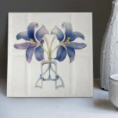 Art Deco Lilly Wine Deco Kunst, Dichtung und Keram Fliese