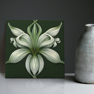 Art Deco Lilly Wine Deco Kunst, Dichtung und Keram Fliese
