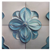 Art Deco Lilly Wine Deco Kunst, Dichtung und Keram Fliese (Vorderseite)