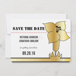 Art Deco Lily Moderne Typografie Einladung